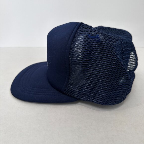 Vintage Disney Epcot Center Trucker Hat SnapBack Blue/Silver - Picture 5 of 5